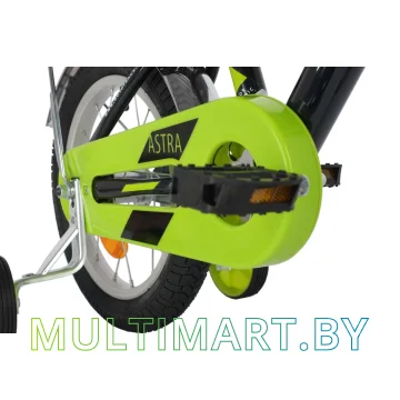 Детский велосипед Novatrack Astra 143ASTRA.BK20 (черный/салатовый, 2020) картинка 4